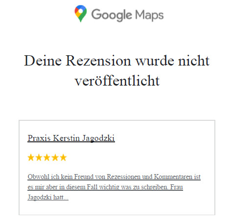 Googles Löschung